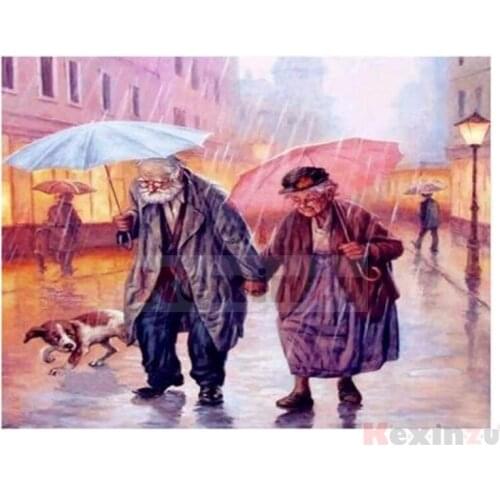 Kexinzu Full 5D DIY Square/Round Drill Diamond Painting "Umbrella" 3d Diamond Embroidery Mosaic Cross Stitch Decor Gift K67