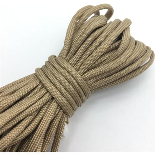 10yds Paracord 550 Parachute Cord Lanyard Rope Mil Spec Type III 7 Strand Climbing Camping Survival Equipment #Khaki