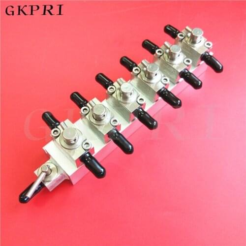 Printhead metal clean valve 4 6 8 unit three way manual ink valve Flora Gongzheng Infiniti printer manual hand clean unit device
