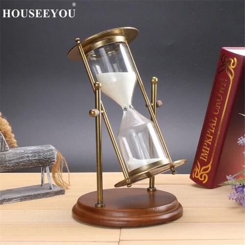 15 Minutes Hourglass Sandglass Sand Clock Timer Rolating Egg Teaching Game Home Office Decor Crafts