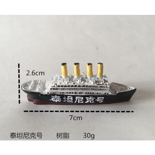 Resin figure Psychological sand table model toy Titanic
