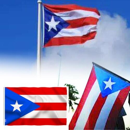 Puerto Rico FLAG OF PUERTO RICO 90x150cm Polyestee Decorative Flags and Bannersr 2Sides Printed National Flag