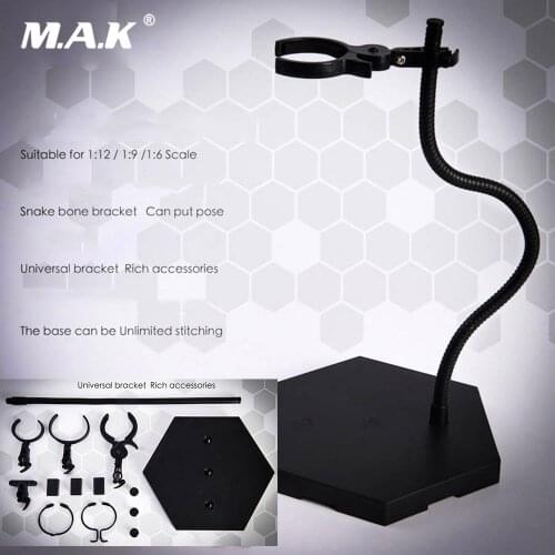 Adjustable Stand Snake Bone Bracket For 1/6 1/9 1/12 Action Figure Base Posable Bracket Unlimited Stitching Stand Model Toys