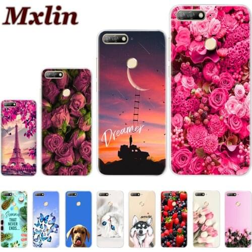 Silicone Case For Huawei Honor 7A Pro 5.7" AUM-L29 Case Soft TPU Phone Back Cover For Huawei Honor7a pro 7APRO Protective Shells