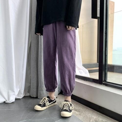 Sports Pants Men Women Loose Beam Feet Pencil Pants Thin Casual Trousers Comfortable Fashion Simplicity Trend Atmospheric