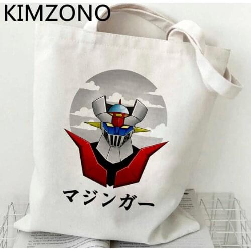 Mazinger z shopping bag recycle bag bolso eco canvas reusable shopping bag bolsa compra bolsas ecologicas custom