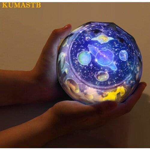 Magic Universe Projection Lamp Creative 3D Starry Sky LED Projector Lamp Colorful Night Light Table Lamp For Kids Christmas Gift