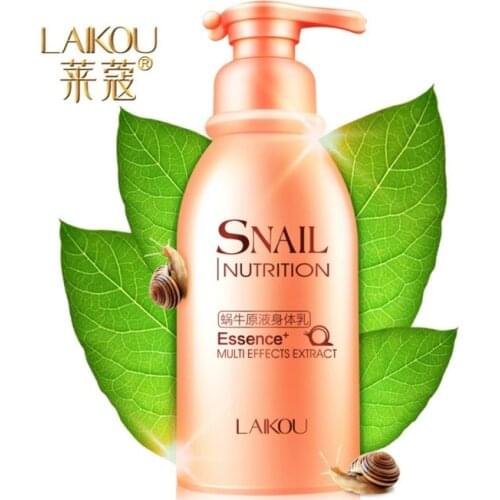 LAIKOU Snail Moisturizing Body Lotion 250ml Hydrating Nourish Oil Control Body Care Body Fragrant Cream