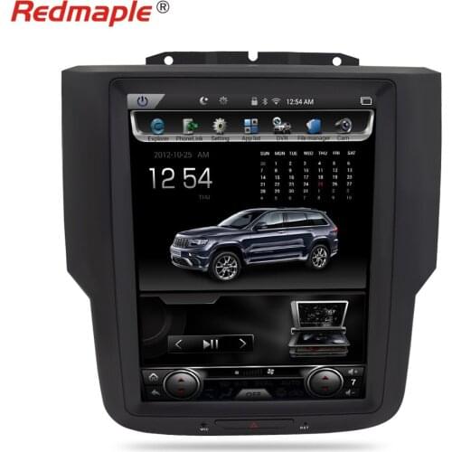 Vertical Screen Android 7.1 Car Radio GPS Navigation Multimedia Player Headunit For Dodge Ram 2014 2015 2016 2017 Auto Stereo