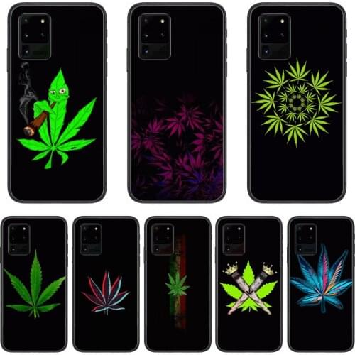 Botany Phone cover hull For SamSung Galaxy S 6 7 8 9 10 20 Plus Edge E 5G Lite Ultra black soft bumper
