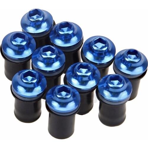 10pcs Set Aluminum Motorcycle Fairing Screws Bolts Kit Body Mount for Motorcycle Windshield Windshield Screws Bolts Nuts