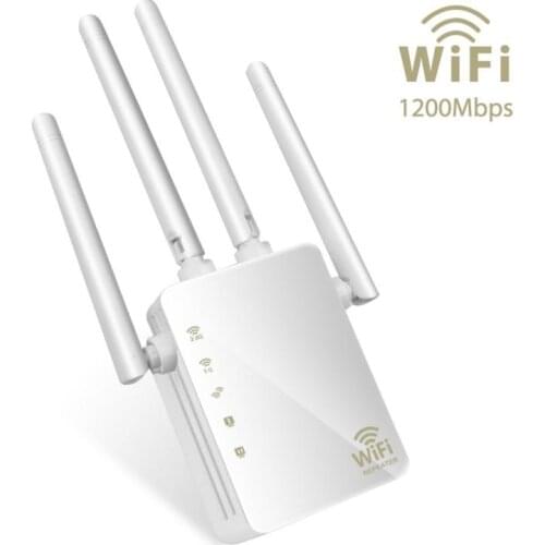 1200Mbps Signal Booster 2.4 GHz Cellphone Cellular Dual-Band Network Signal Amplifier Mobile Phone Repeater For Iphone Dropship