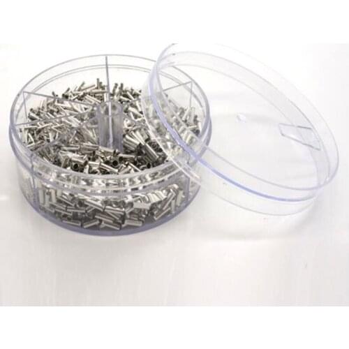 1900pcs EN Tube Bare Terminal Set Needle Crimp Terminal Tube Pin Bare Copper Tube Copper Nose