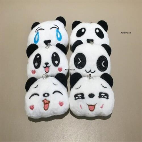 40PCS , 5-6CM Small Panda Plush Stuffed Toy - Small Plush Accessories Gift Dolls