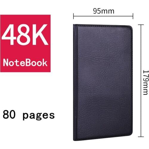 48K Deli advanced business leather notebook business meeting diary office stationery thickened notebook
