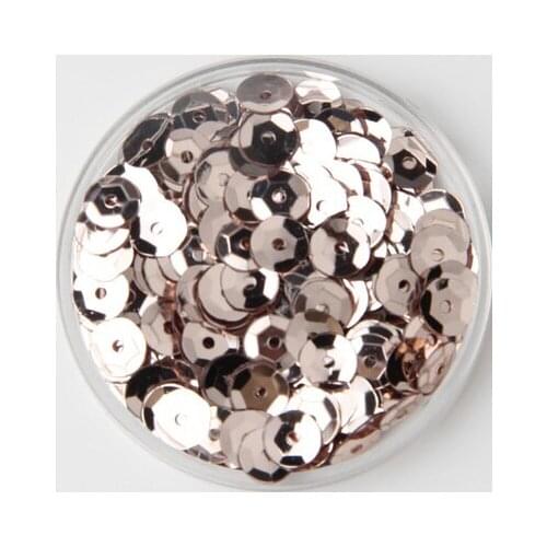 50g(10000pcs) 4mm Cup Loose Sequins Round Paillette Wedding Garment Accessory Sewing Craft Champagne Spangles