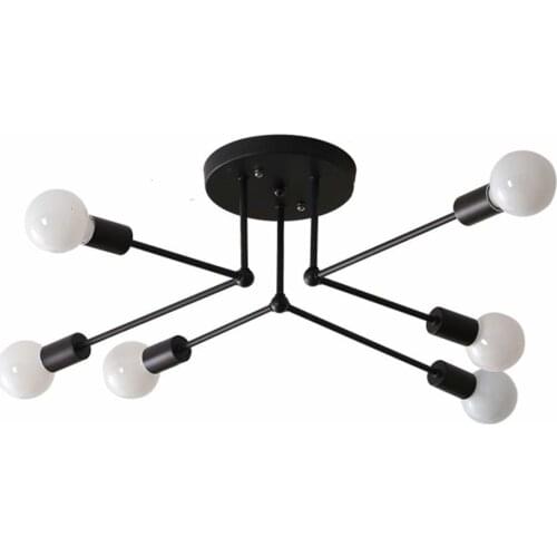 6 Bulb Chandelier Creative Pendant Light Ceiling Pendant Lights Vintage Industrial Pendant Light For Dinning Room Bedroom Mp106