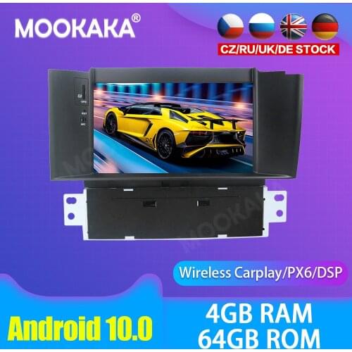 Android 10.0 Car multimedia DVD Player GPS Radio For Citroen C4 C4L DS4 2011-2015 GPS Navigation Stereo DSP Audio PX6