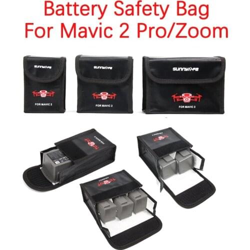 For DJI Mavic 2 Pro/Zoom Drone Lipo Battery Case Explosion-proof Safe Storage Bag Fireproof Protective Box Radiation Protection