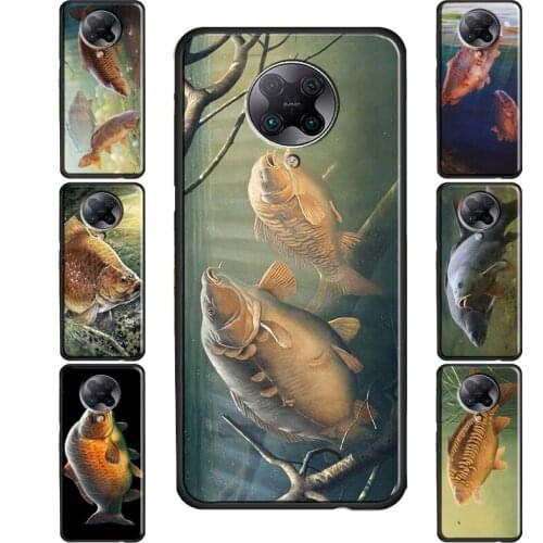 Carp Fishing Case For POCO M3 Pro F3 F2 X3 Coque For Xiaomi Mi Note 10 Lite Mi 11 Ultra 9T 10T Pro A3