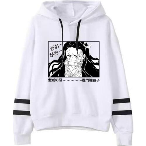 Demon Slayer Nezuko Sweetshirt Unisex Hoodie Spring and Autumn Casual Hoodie Pullover Mens Womens