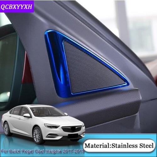 For Buick Regal Opel Insignia 2017-2019 Holden Commodore (ZB) 2018 2019 Car Internal A Pillar Speaker Sequins Cover Auto Sticker