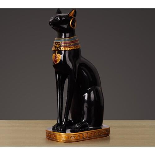 [HHT] Egyptian Cat God Resin Craft Home Decoration Ornaments European Style Wedding Gifts