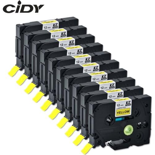 CIDY compatible for brother 12mm tze laminated tape tze631 tze 631 tze-631 tz631 tz-631 for brother label maker printer ribbon