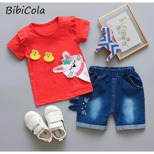 BibiCola summer baby girls clothing sets 2Pcs plaid tops+cotton shorts kids clothes toddler girls casual fashion clothing sets