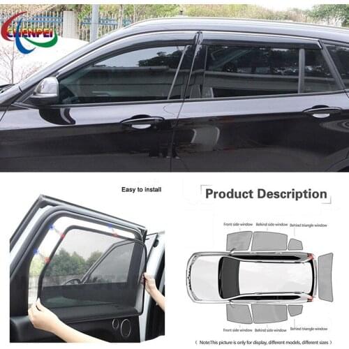 For BMW X1 F48 Car Full Side Windows Magnetic Sun Shade UV Protection Ray Blocking Mesh Visor Car Decoration Accessories