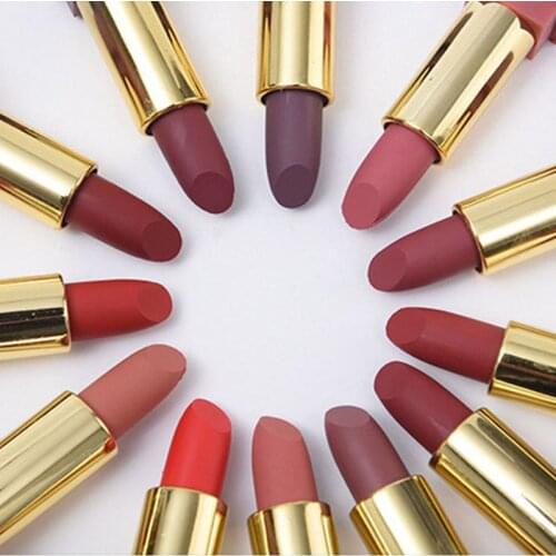 TEAYASON 12 Color Lipstick Matte Long Lasting Lip Stick Cosmetics For Makeup Waterproof Lipsticks Mat Natural Lips Make up Women