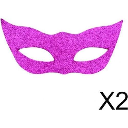2xFashion Bling Bling Party Mask for 18'' Doll Dress up Rose