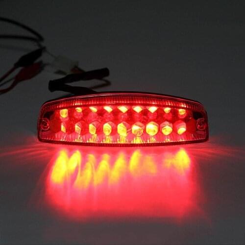 Motorbike Red LED Rear Tail Brake Light For 50 70 110 125cc ATV Quad Kart TaoTao Sunl Chinese Motorcycle Light