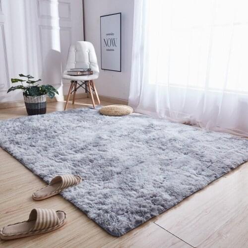 Carpet Tie Dyeing Plush Soft Carpets For Living Room Bedroom Anti-slip Floor Mats Bedroom Water Absorption Carpet Rugs