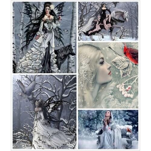 Butterfly Fairy Princess 5D Diy Full Square and Round Diamond Painting Embroidery Cross Stitch Kit Wall Art Handcraft Home Decor