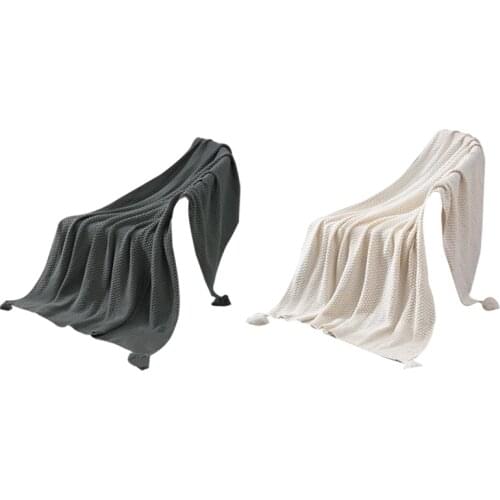 New Nordic Sofa Blanket,Cover Blanket for Office,Siesta Shawl Blanket,Knitted Wool Blanket,Air Conditioning Blanket