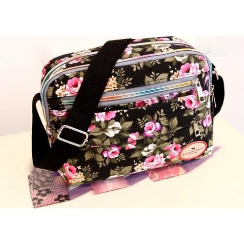 New Women Messenger Bags For Grils Canvas Handbags Female Shoulder Bag Ladies Crossbody Bags Floral Printing Women Bag PT1195
