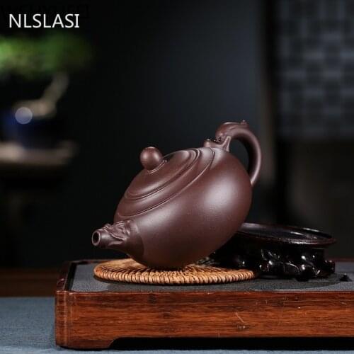 New style Chinese style purple sand teapot heat resistant Tea set tea set Dahongpao teapot Household drinking utensils WSHYUFEI