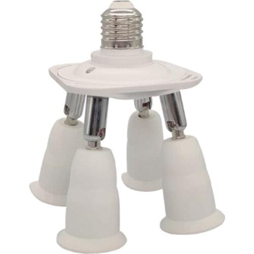 E27 Splitter 3/4/5 Heads Lamp Base Adjustable LED Light Bulb Holder Adapter Converter Socket Multi-conversion Lamp Bulb Holder