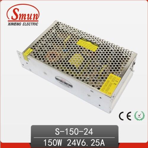 S-150-24 AC 110V/220V TO DC 24V Switching LED Power Supply 6A 150W Voltage Driver