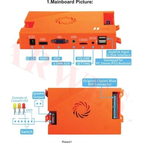 Pandora Box CX 2800 in 1 Family Version Can Save Game Progress Have 3P 4P games High score record 3D tekken Killer instinct