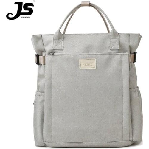 Jusanbaby mommy bag diaper bag backpack Waterproof large capacity nylon bag diaper organizer Zipper backpack for mom