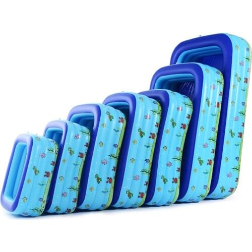 1.2m/1.3m/ 1.5m/1.8m/2.1m/2.6m/3m Inflatable Swimming Pool Large Size Adults Kids Pool Bathing Tub Outdoor Indoor Swimming Pool