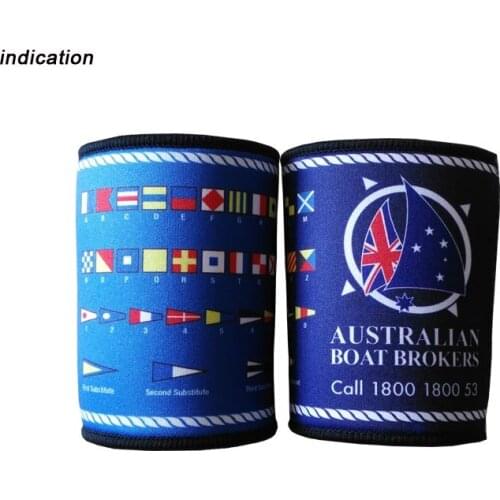 100pcs/lot Custom Client Logo Neoprene Stubby Beer Bottle Holder Picnic Cooler Bags For Wine Food Cans Wedding School Party