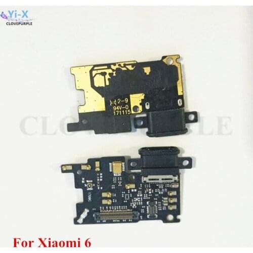 5PCS/Lot USB Charger Charging Port Ribbon Flex Cable Micro USB Dock Connector Repair Spare Parts for Xiaomi 6 Mi6 Mi 6