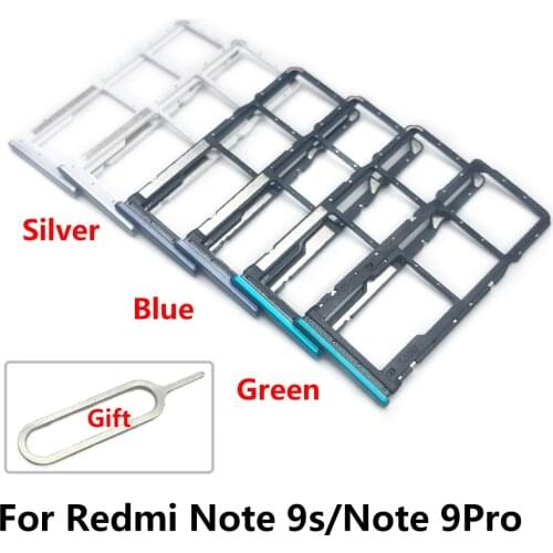 5PCS Replacement Parts New Sim Tray Slot For Xiaomi Redmi Note 9 Sim Card Tray Slot Holder For Xiaomi Redmi Note 9S Note 9 Pro