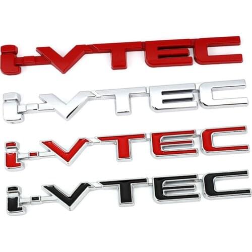 Car stickers i VTEC Emblem Badge Metal Decals for Honda i-VTEC CRV 2013 Civic Hornet City Accord Insight Odyssey Body styling