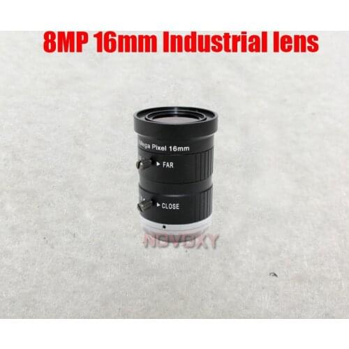 DIY 8 Megapixel HD16mm Industrial CCTV Lens CS Mount 8MP 1" IR F1.4 Wide for CCTV Analog / IP Camera Free Shipping