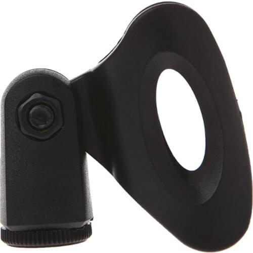 Flexible Microphone Mic Stand Accessory Plastic Clamp Clip Holder Mount Black Jy18 19 Dropship