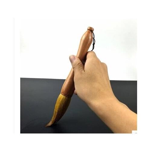 A46 Art supplies Calligraphy Brushes brush bucket Chinese writing brush painting supplies Original solid wood bucket big brush